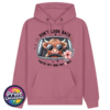 Don't Look Back Highland cow design on soft mulberry premium hoodie - Print Unleashed