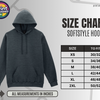 Print Unleashed Softstyle Hoodie size guide with to-fit chest measurements
