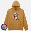 Cosy Autumn Owl Softstyle Hoodie in Mustard - Print Unleashed