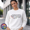 Probably just gonna jingle some of the way I’m tired wording with colourful Christmas lights printed on a white unisex sweatshirt model - Print Unleashed