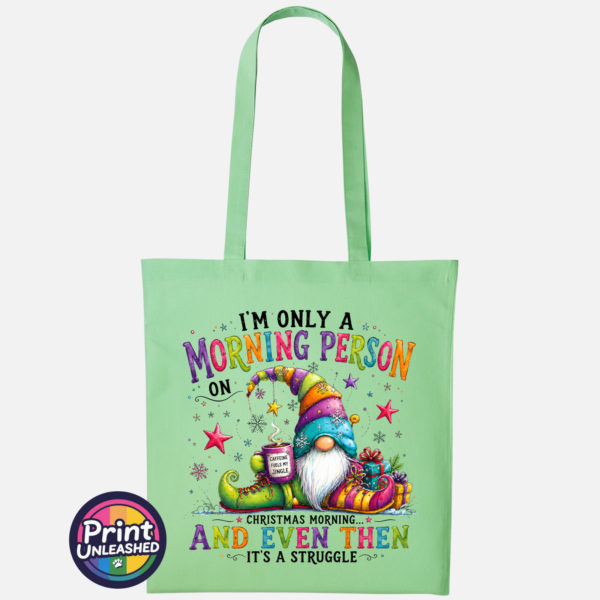 Morning Person Gonk pastel green Christmas Gonk Morning Person | Tote Bag