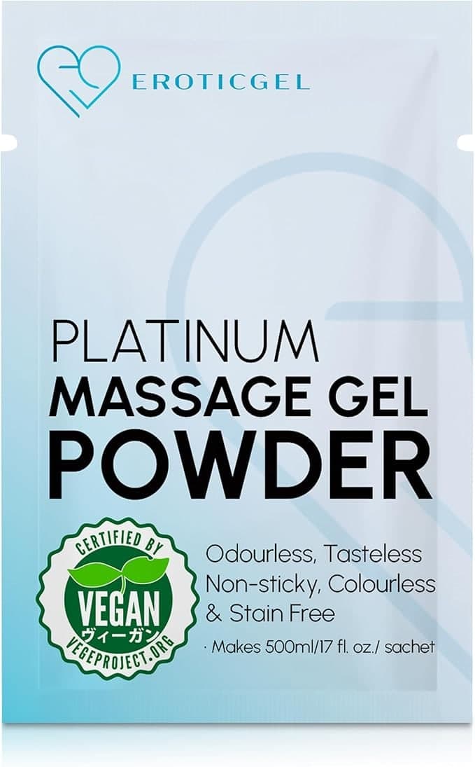 Polvo vegano para gel de masaje sin olor