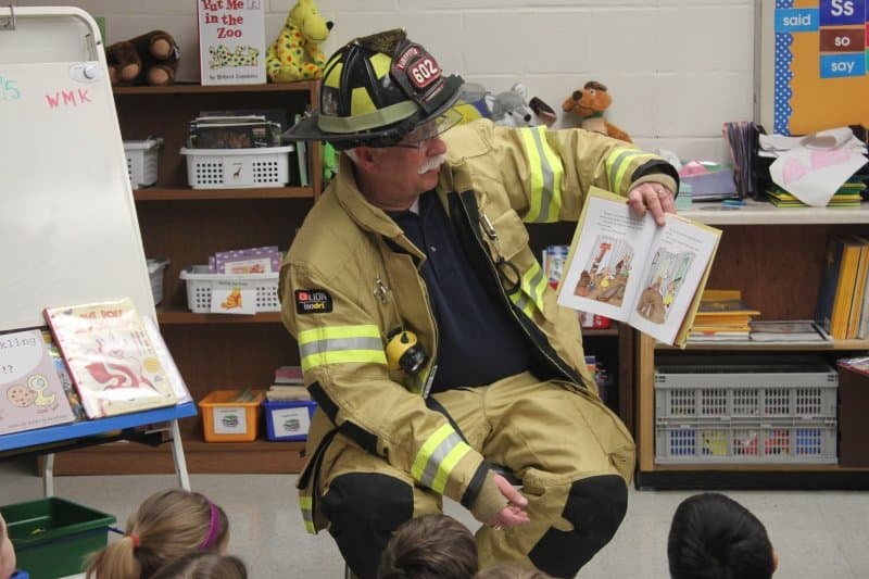 PVFC FireFighter uses PUB Ed Opportunity to commemorate Dr. Suess