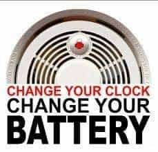 “Fall Back” –  Change Your Clocks & Check …….