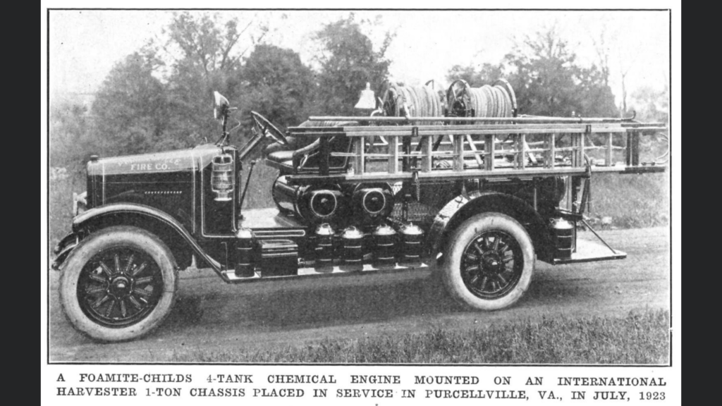 1923 Purcellville Volunteer Fire Company Truck
