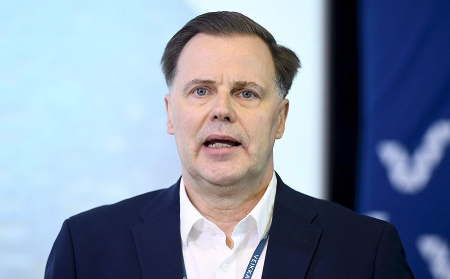 Kuvassa Veikkauksen toimitusjohtaja Olli Saarekoski.
