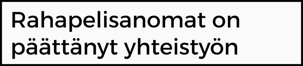 Banneri toteaa yhteistyömme päättyneen Pelikaani-kasinon kanssa.