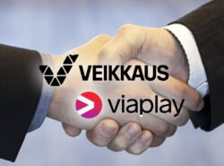 Kuvakollaasi jossa Veikkauksen ja Viaplayn logot.