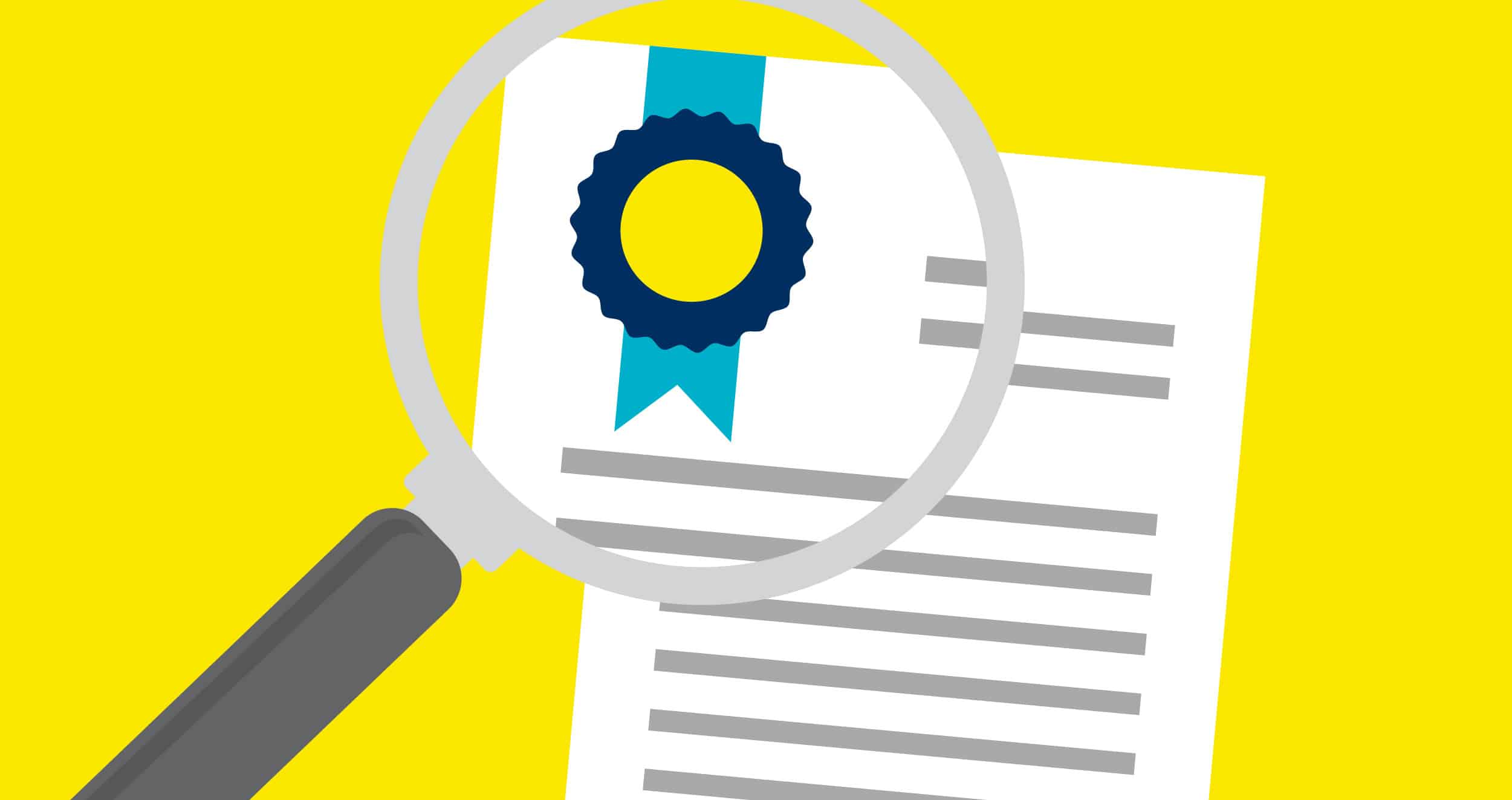 Certificates concept illustration