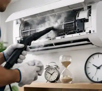 كم مدة تنظيف المكيف؟ الوقت الحقيقي حسب النوع