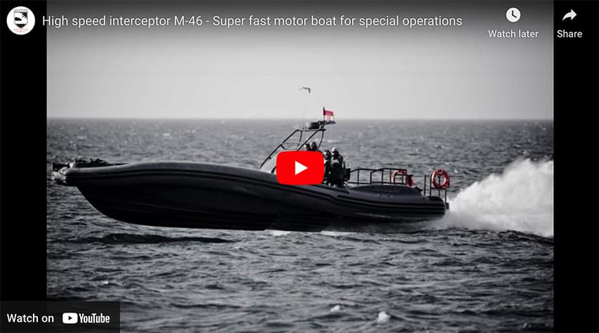 The Olimp M-46 High Speed Cool Interceptor Special Ops High Speed Interceptor M-46 Super Fast RIB for Special Ops @ RIBs ONLY - Home of the Rigid Inflatable Boat