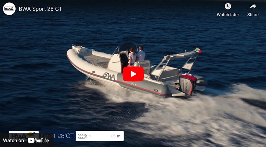 Beautiful RIB BWA Sport 28 GT Evinrude Powered RIB BWA Sport 28 GT Evinrude @ RIBs ONLY - Home of the Rigid Inflatable Boat