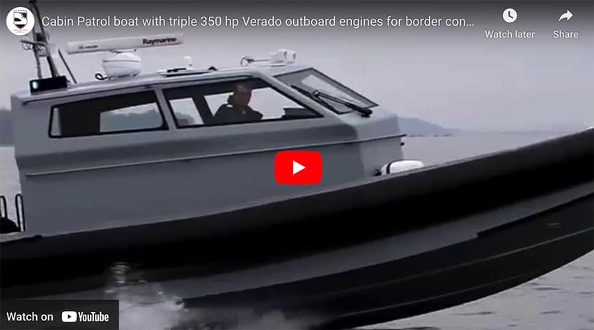 RIB Boomeranger Cabin Patrol Triple 350 hp Mercury Verado RIB Boomeranger Cabin Patrol Triple 350 hp Mercury Verado @ RIBs ONLY - Home of the Rigid Inflatable Boat
