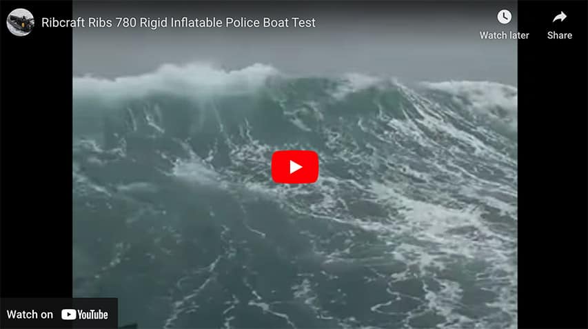 RIBCRAFT RIB 780 Police Boat Test Heavy Sea Ribcraft RIB 780 Police Boat Test Heavy Sea @ RIBs ONLY - Home of the Rigid Inflatable Boat