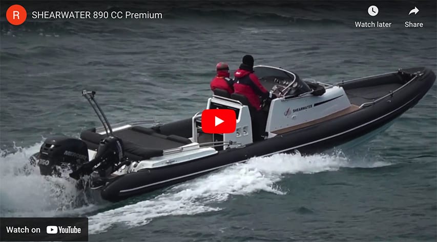 RIB Shearwater 890 CC Premium RIB Shearwater 890 CC Premium @ RIBs ONLY - Home of the Rigid Inflatable Boat