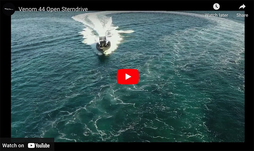 RIB Ribco Venom 44 Open Sterndrive RIB Ribco Venom 44 Open Sterndrive @ RIBs ONLY - Home of the Rigid Inflatable Boat