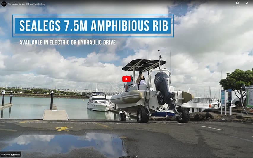 Sealegs 7.5 m Amphibious RIB Sealegs 7.5 m Amphibious RIB @ RIBs ONLY - Home of the Rigid Inflatable Boat