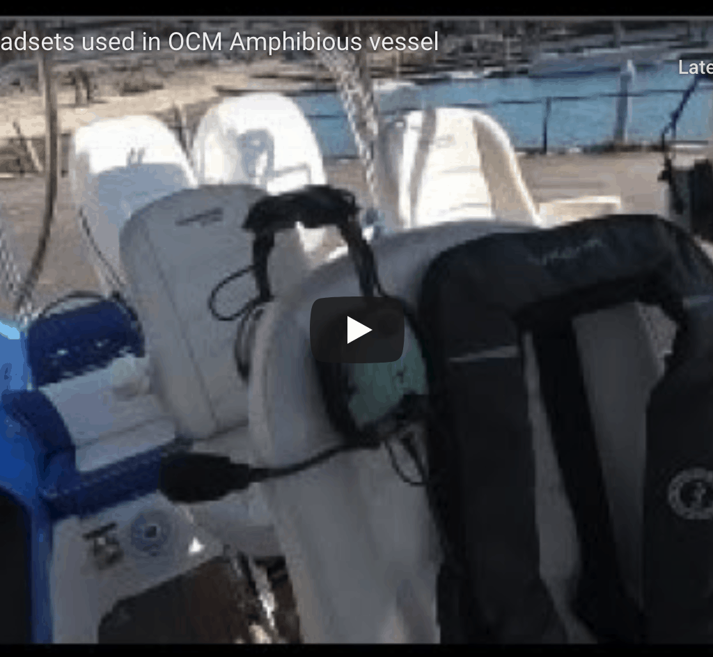 Marine Headsets Used in OCM Amphibious RIB Marine Headsets Used in OCM Amphibious RIB @ RIBs ONLY - Home of the Rigid Inflatable Boat