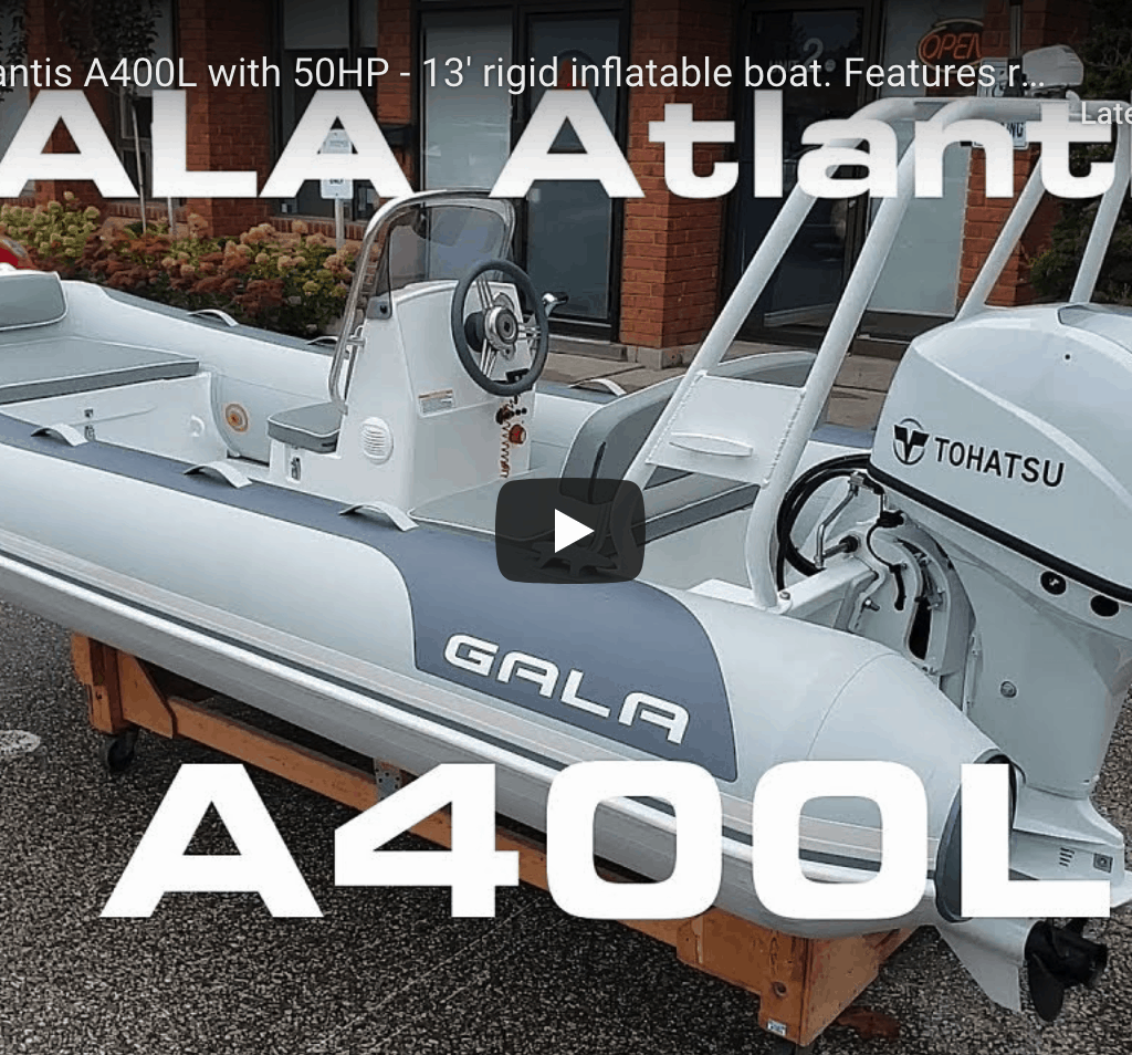 Rigid Inflatable Boat GALA Atlantis A400L Tohatsu 50 hp RIB GALA Atlantis A400L with 50hp @ RIBs ONLY - Home of the Rigid Inflatable Boat