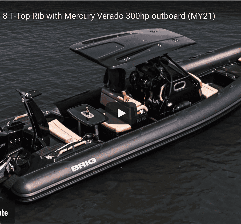 BRIG Eagle 8 T-Top RIB with Mercury Verado 300hp Brig Eagle 8 T-Top RIB with Mercury Verado 300hp @ RIBs ONLY - Home of the Rigid Inflatable Boat