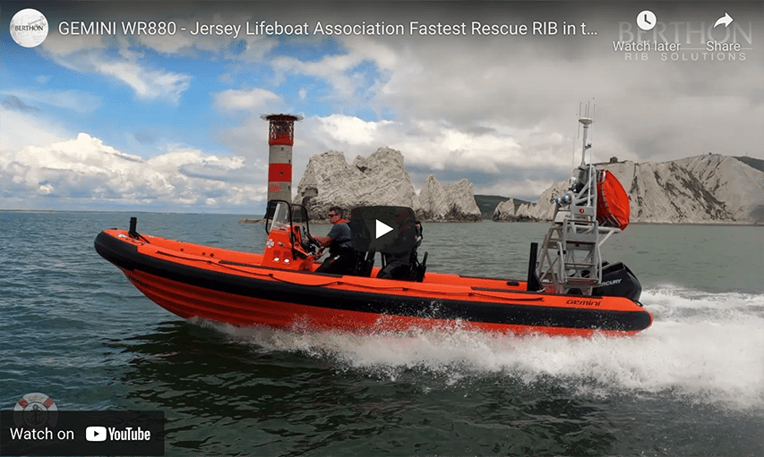 GEMINI WR880 - Jersey Lifeboat Association by Berthon RIBs GEMINI WR880 Jersey Lifeboat Association by Berthon RIBs@ RIBs ONLY - Home of the Rigid Inflatable Boat