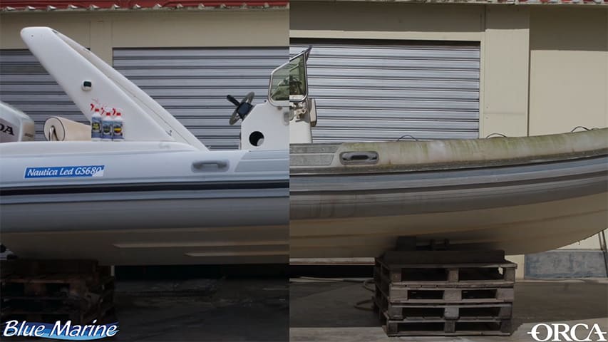 ORCA® Cleaners' Impressive Results ORCA cleaners before and after @ RIBs ONLY - Home of the Rigid Inflatable Boat