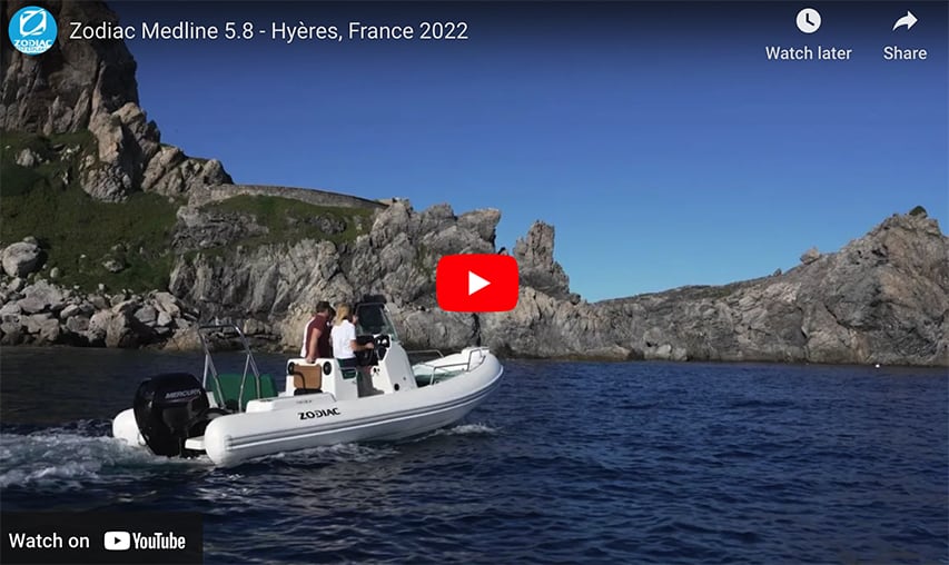Good-looking New Zodiac Medline 5 point 8 New Zodiac Medline 5.8 on the Water @ RIBs ONLY - Home of the Rigid Inflatable Boat