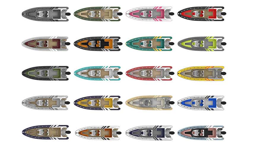 Cool Colour Schemes for Cobra Nautique 8.2m RIB The Cobra Nautique 8.2m Colour Schemes @ RIBs ONLY - Home of the Rigid Inflatable Boat