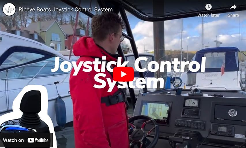 Single Outboard Joystick Control Demonstration Ribeye Boats One Outboard Joystick Control @ RIBs ONLY - Home of the Rigid Inflatable Boat
