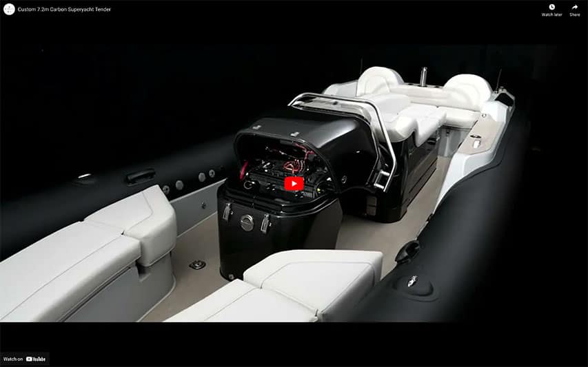 Custom 7.2 m Carbon Superyacht Tender Remarkable Custom 7.2 m Carbon Superyacht Tender @ RIBs ONLY - Home of the Rigid Inflatable Boat