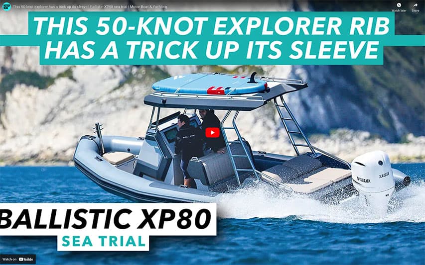 The 50-Knot Explorer Ballistic XP80 Sea Trial The 50-Knot Explorer Ballistic XP80 @ RIBs ONLY - Home of the Rigid Inflatable Home