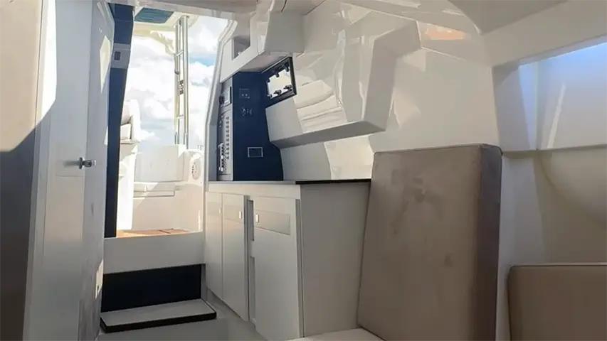 MAR.CO E-MOTION 36 Twin 400 V10 Mercury Outboards galley @ RIBs ONLY - Home of the Rigid Inflatable Boat