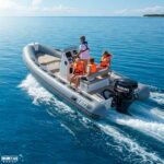 Family of 4 with a floating daughter @ RIBs ONLY - Home of the Rigid Inflatable Boat