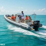Family of 5 and the skipper has no seat - that was optional @ RIBs ONLY - Home of the Rigid Inflatable Boat