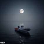 Moon and RIB emo scene to show to the wife @ RIBs ONLY - Home of the Rigid Inflatable Boat