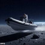 Blasting over the moon, proving the flat earth theory? @ RIBs ONLY - Home of the Rigid Inflatable Boat