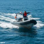 Resolute pointing man - dreaming of being a maritime police officer @ RIBs ONLY - Home of the Rigid Inflatable Boat