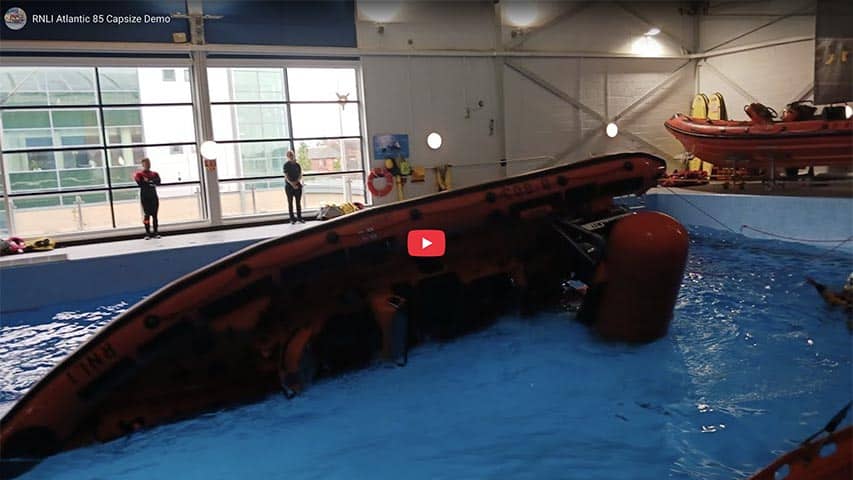 RNLI Demo Atlantic 85 Capsize RNLI Atlantic 85 Capsize Demo @ RIBs ONLY - Home of the Rigid Inflatable Boat