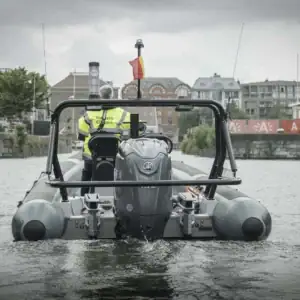 A Unique Gemini Hybrid Patrol RIB for City Harbour Antwerp @ RIBs ONLY - Home of the Rigid Inflatable Boat