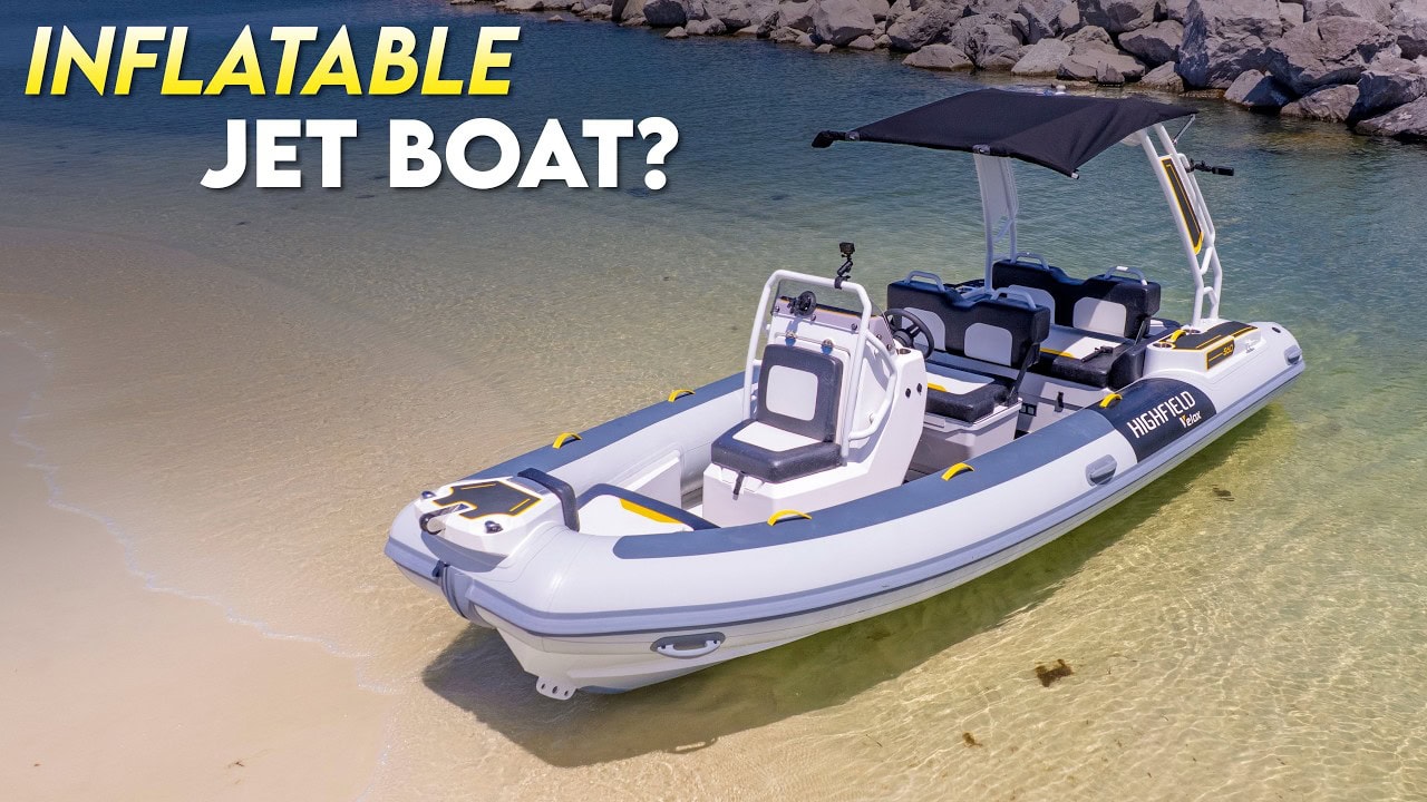 The Highfield Velox 560 - A 300 hp Jet Powered RIB Video Thumbnail: JetBoatPilot's Highfield Velox 560 Intro | 300hp Jet Powered RIB