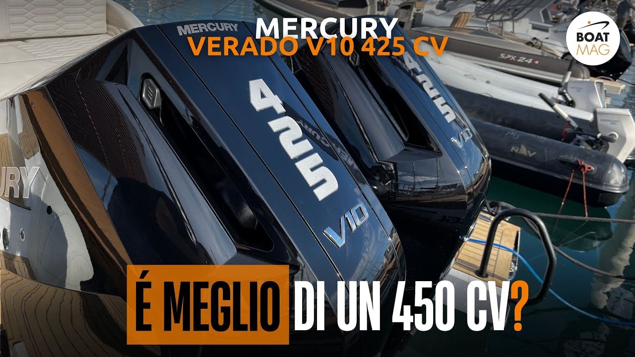 Mercury Verado V10 425 hp: Fuel Consumption Video Thumbnail: QUANTO CONSUMA, QUANTO COSTA e QUANTO VA il fuoribordo Mercury Verado V10 da 425 cv