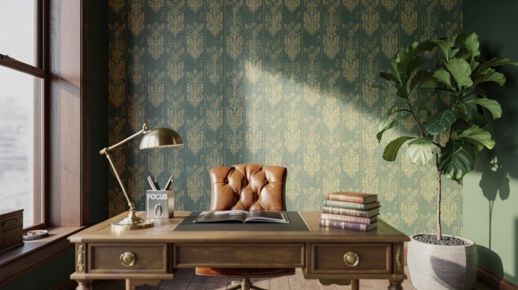 a photograph of a stylish home office ce ycnlymovtlesdb4617yohw vnfuksobswauvlme0ymz a