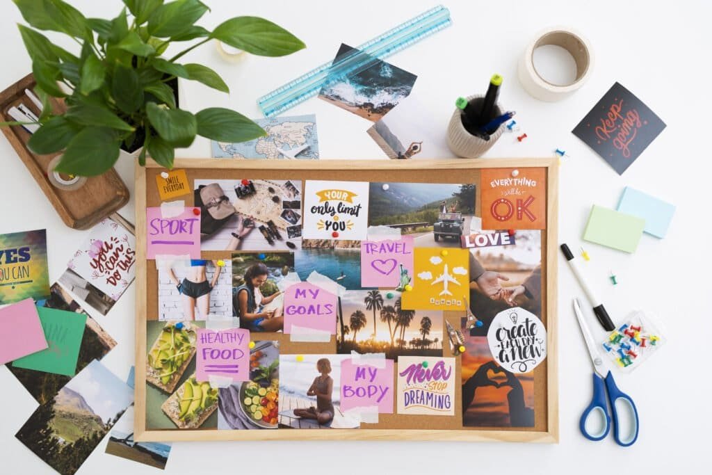 inspiring vision board with quotes inspiring vision board with quotes