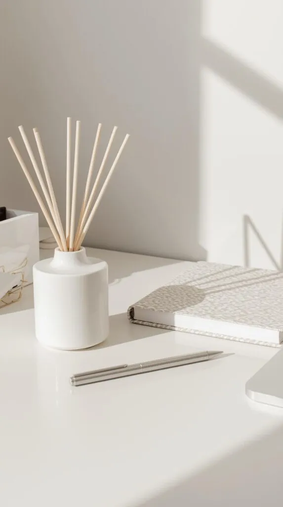 minimalist desktop diffuser in white