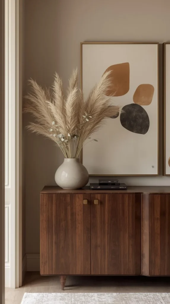 vinyl record cabinet with smooth wood drawers
