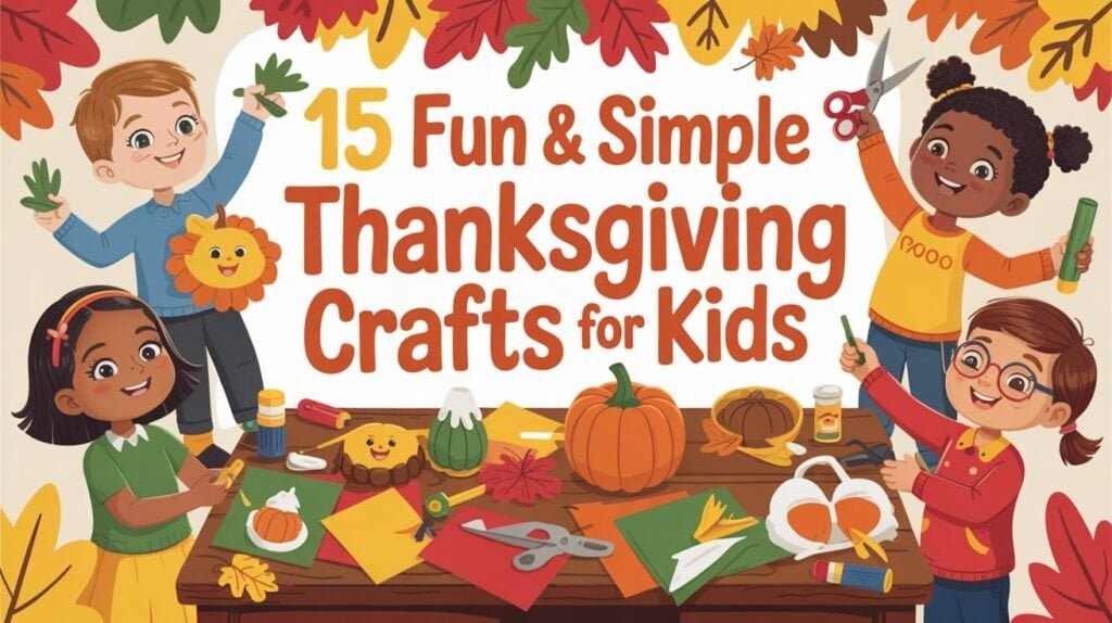 15 Fun & Simple Thanksgiving Crafts for Kids