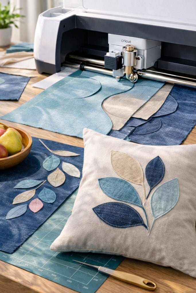 Crafting with Cricut Maker and fabric art