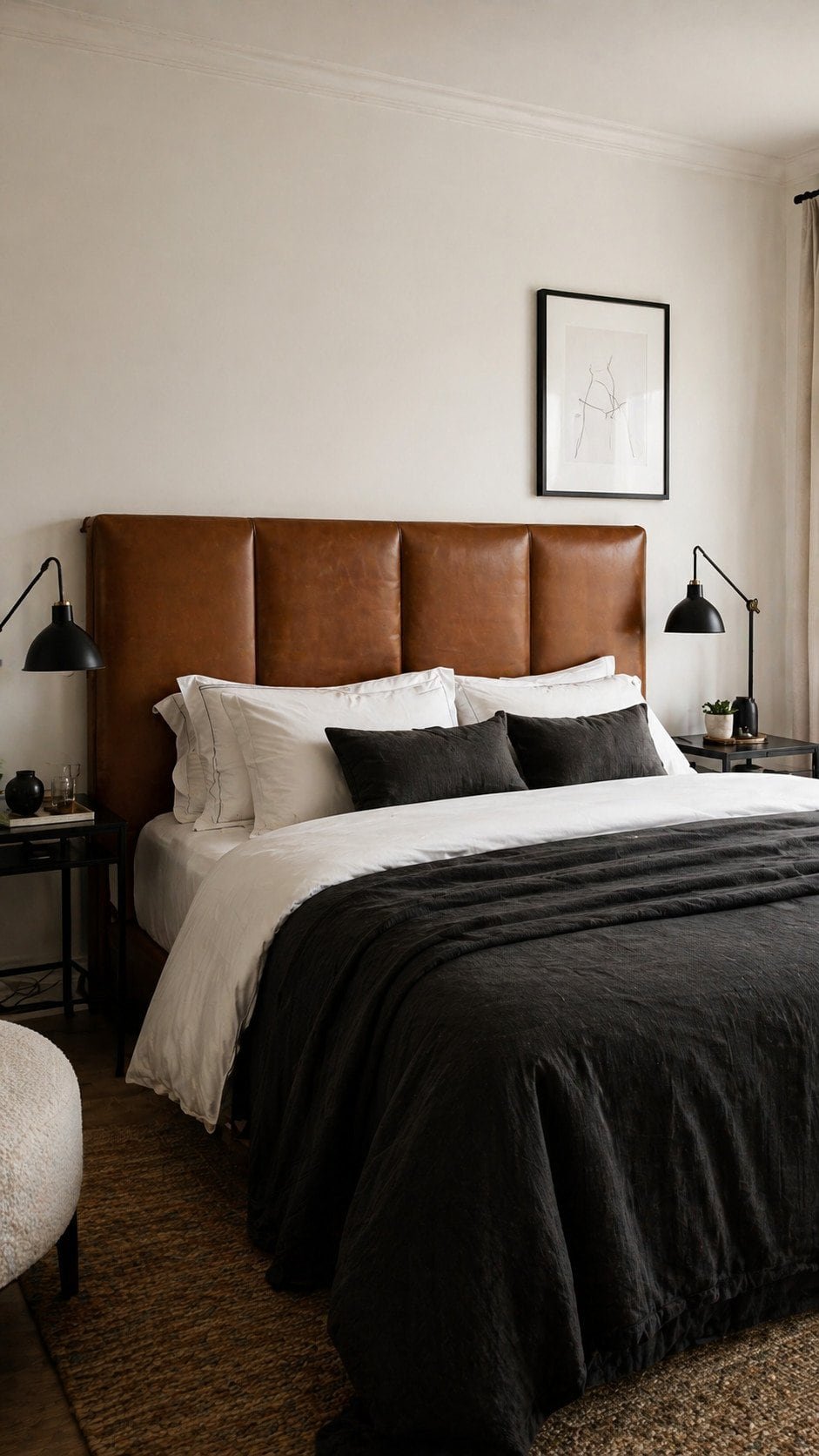 Minimalist and serene bedroom design