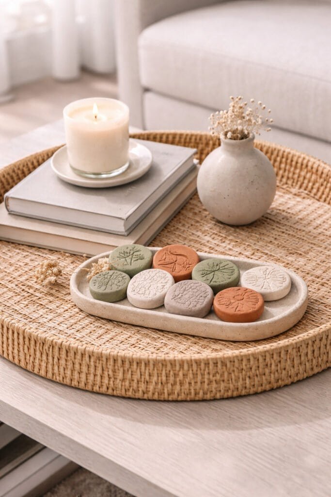 Natural elements in a modern setting