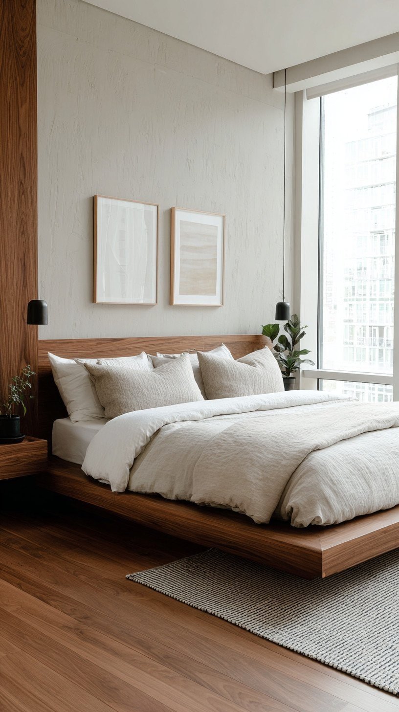 Brown Bedroom Ideas - Japandi